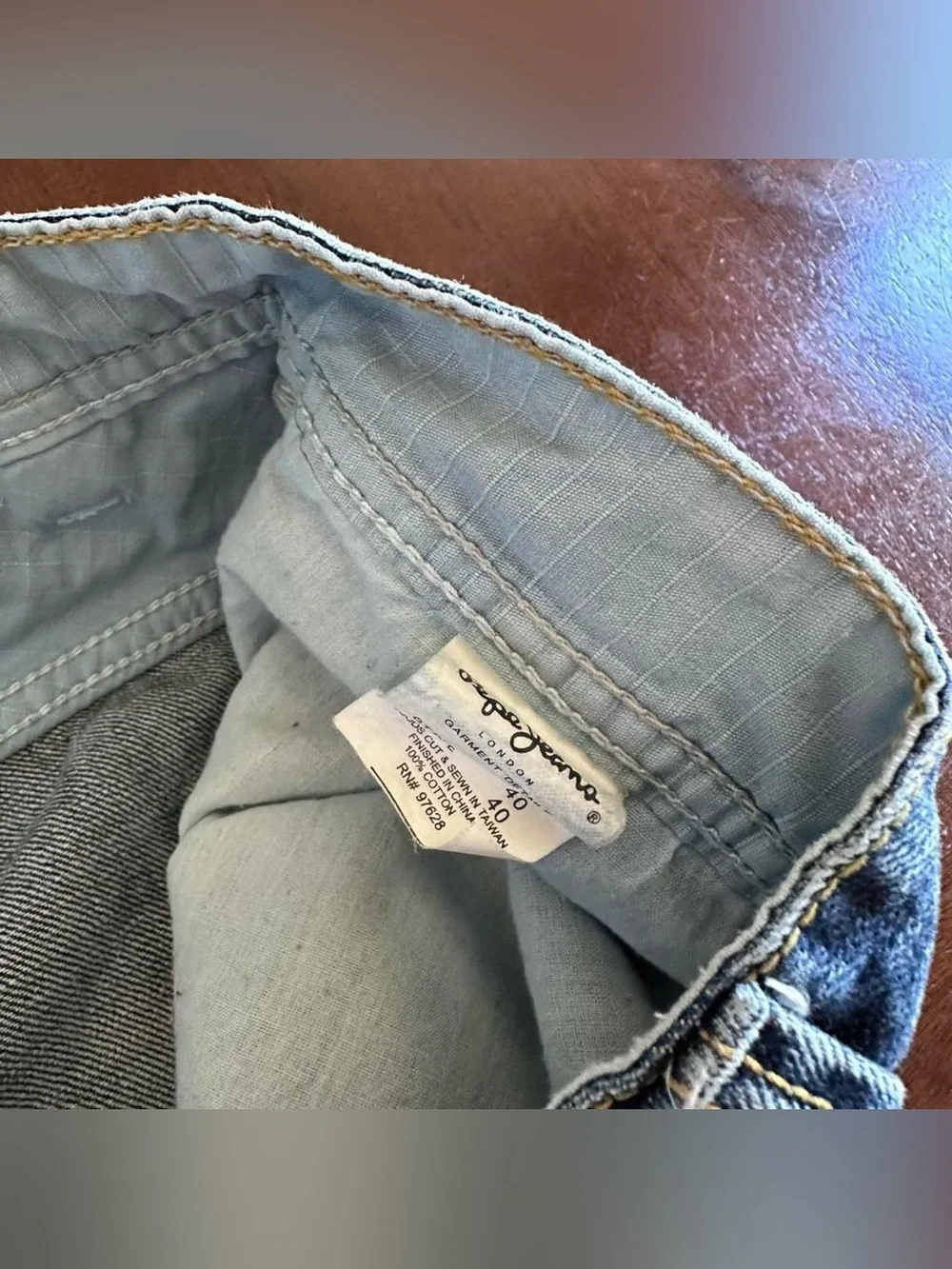 Vintage Pepe Jeans Embroidered Baggy Wide Leg Jeans Men’s 40